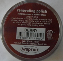 Berry Shoe Polish Waproo Shoe Polish Waproo Boot Polish Waproo Renovating Polish Waproo Polish Waproo Shoe Polish Waproo Boot Polish Waproo Renovating Polish Waproo Polish